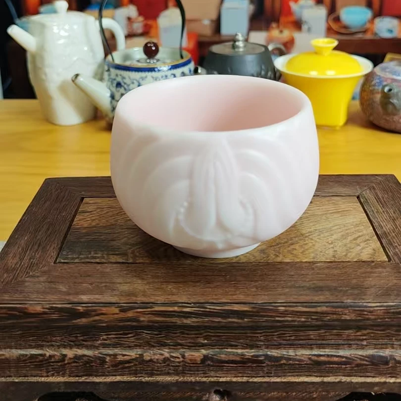 羊脂玉佛手杯D5298