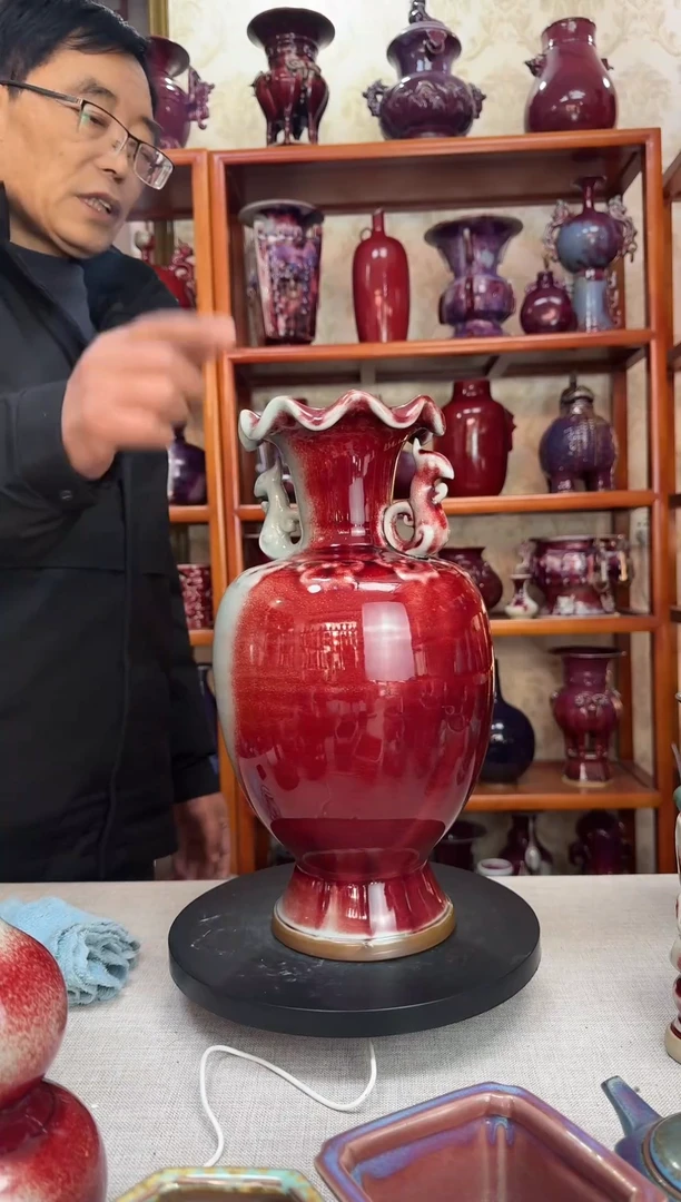 【闪购商品】摆件神垕钧瓷花瓶摆件