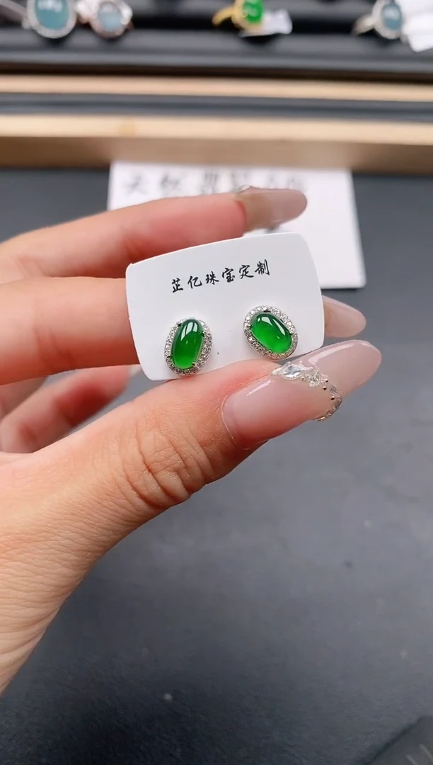银S925镶嵌戒指翡翠111111