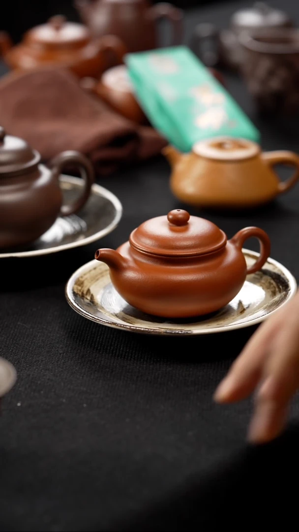 紫砂1红泥小仿古130cc（仅壶）