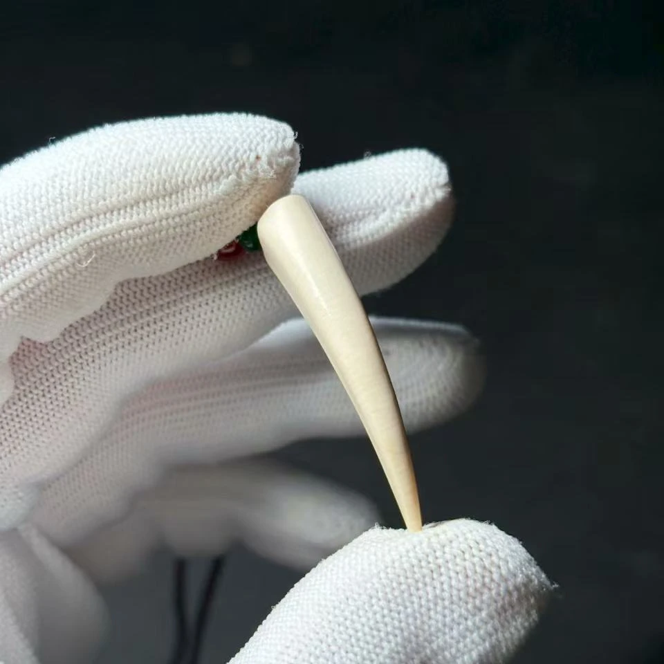 丰骨「猛犸象牙·牙尖」Y318  42*10mm 材质保真 假一罚四