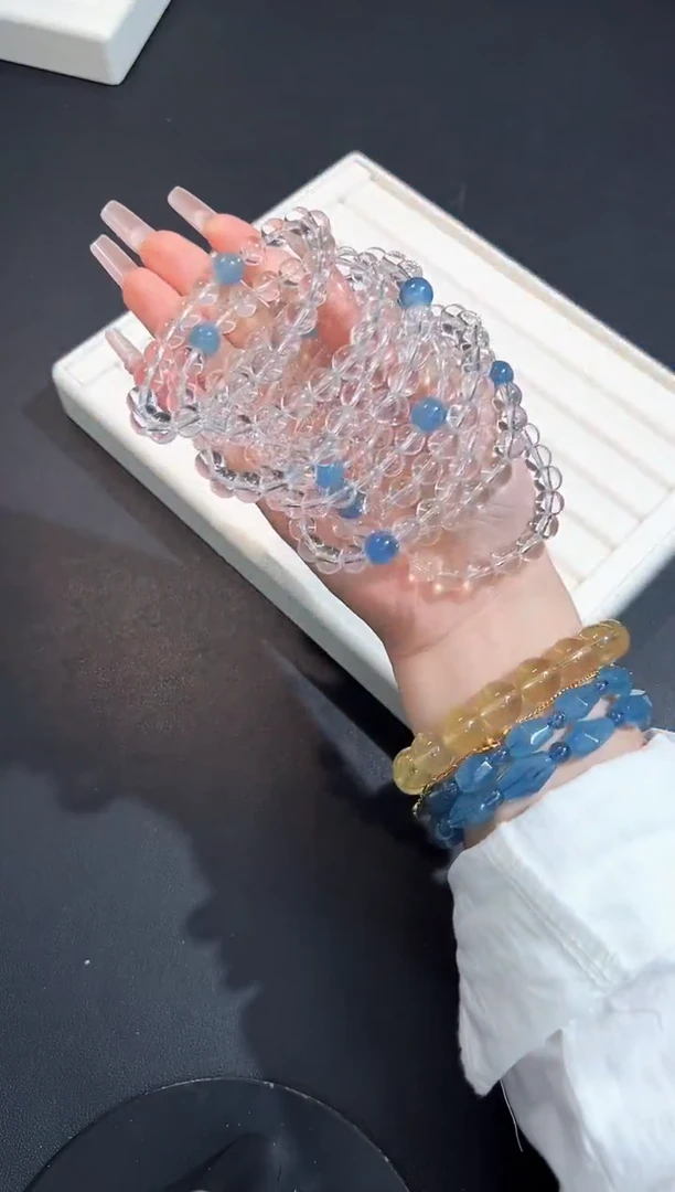 【闪购商品】水晶手串未镶嵌15W多样性发其一/1条默认微瑕