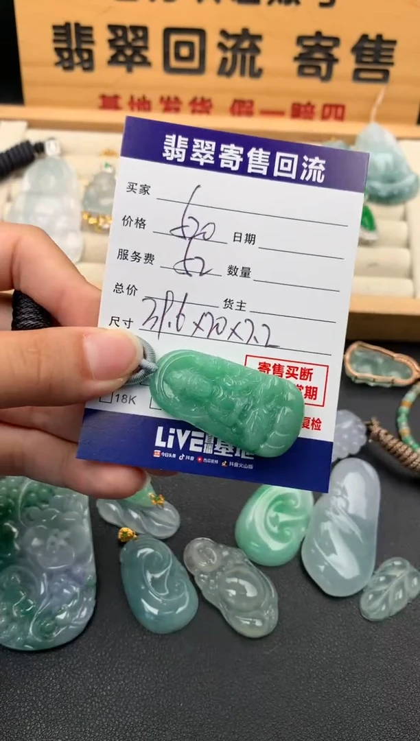 翡翠未镶嵌颈饰10140631