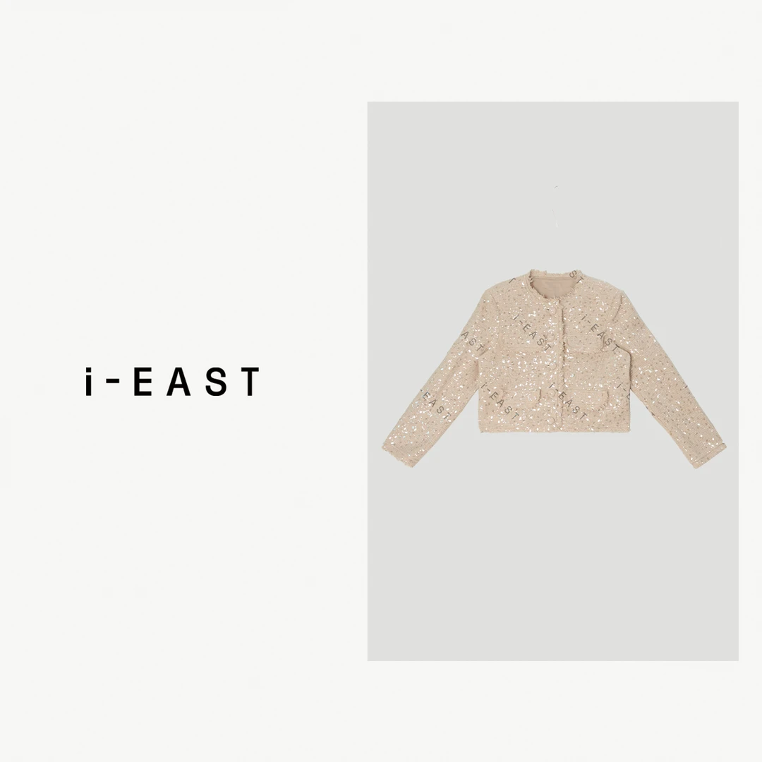 i-EAST 恋宇尘~时尚潮流亮片开衫外套-4D WT10231