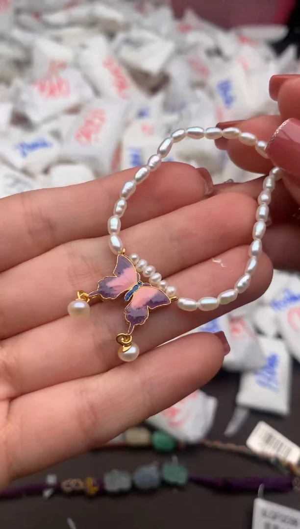 【闪购商品】淡水珍珠手链银S925镶嵌一