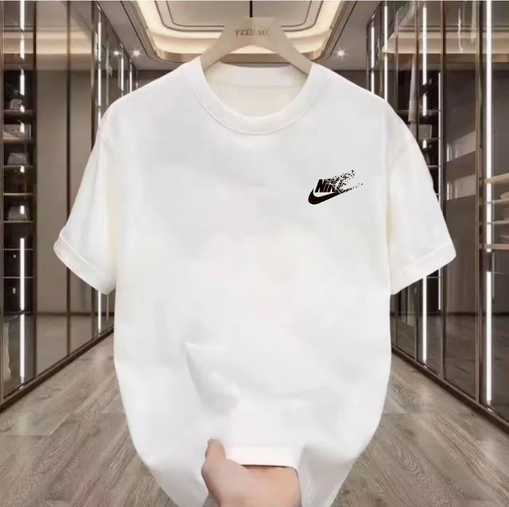 新款时尚百搭潮流情侣休闲潮流半袖圆领印花夏季男女同款T恤-A31