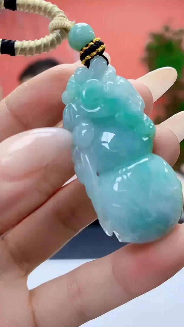 未镶嵌定制翡翠4898ty-毛货挂件198