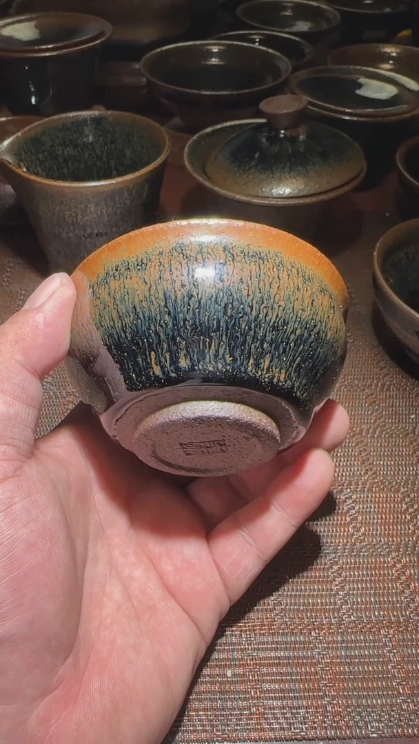 【闪购商品】茶盏通天龙窑柴烧建盏