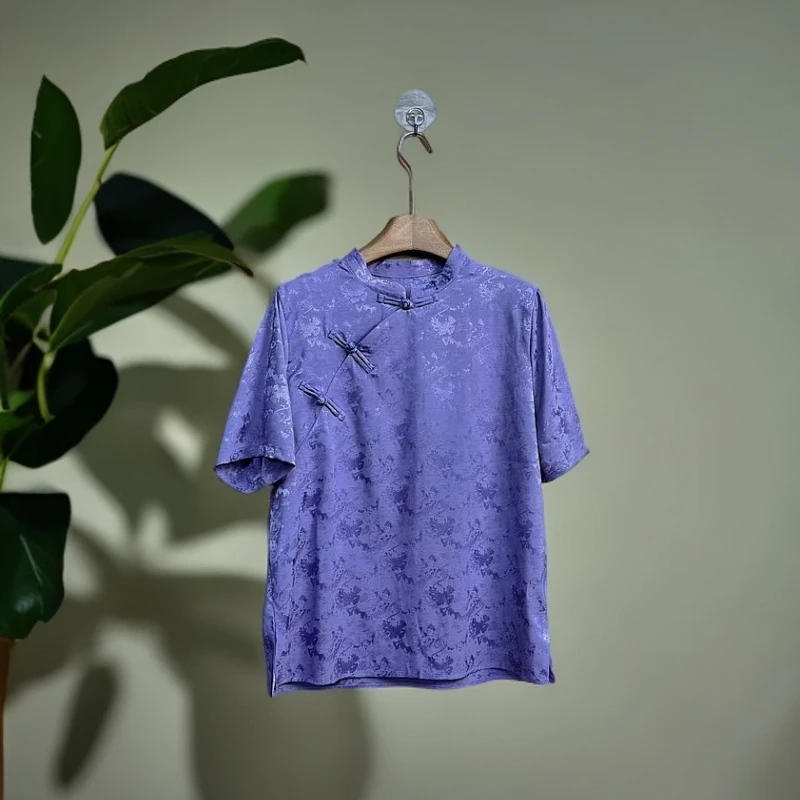 浪花立领新中式上衣