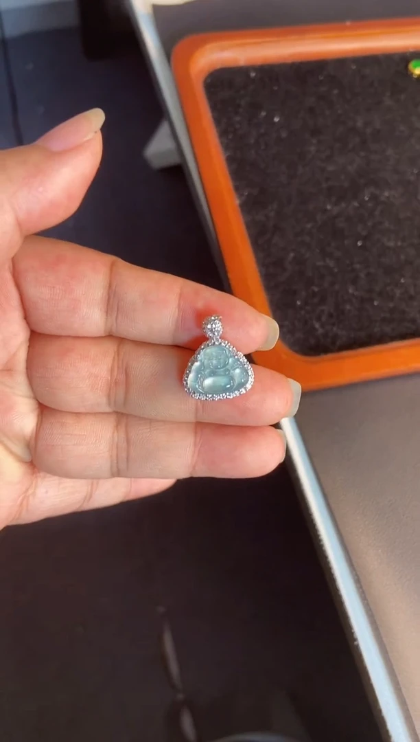 吊坠(不含链)银S925镶嵌翡翠1