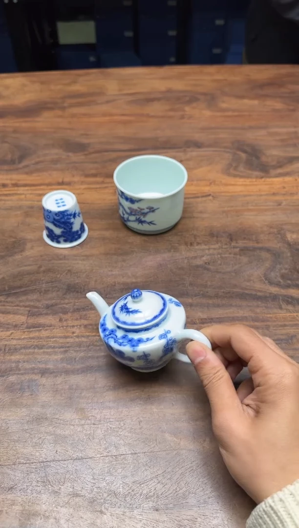 邵春霞 松竹梅小平肩壶