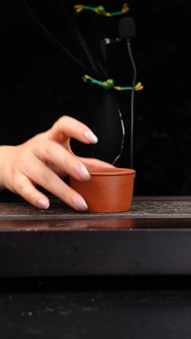 茶壶紫砂红朱段马蹄杯80cc