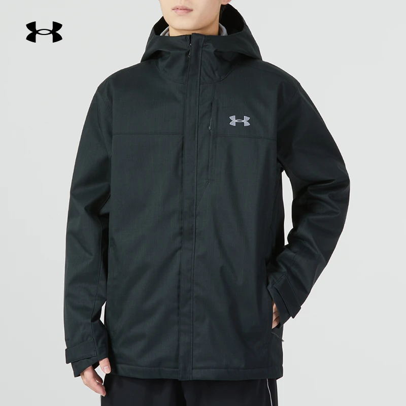 安德玛UA三合一夹克男装1300663-0022025新款跑步健身运动外套运