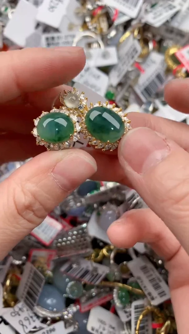 银S925镶嵌戒指翡翠11-11-11-    2