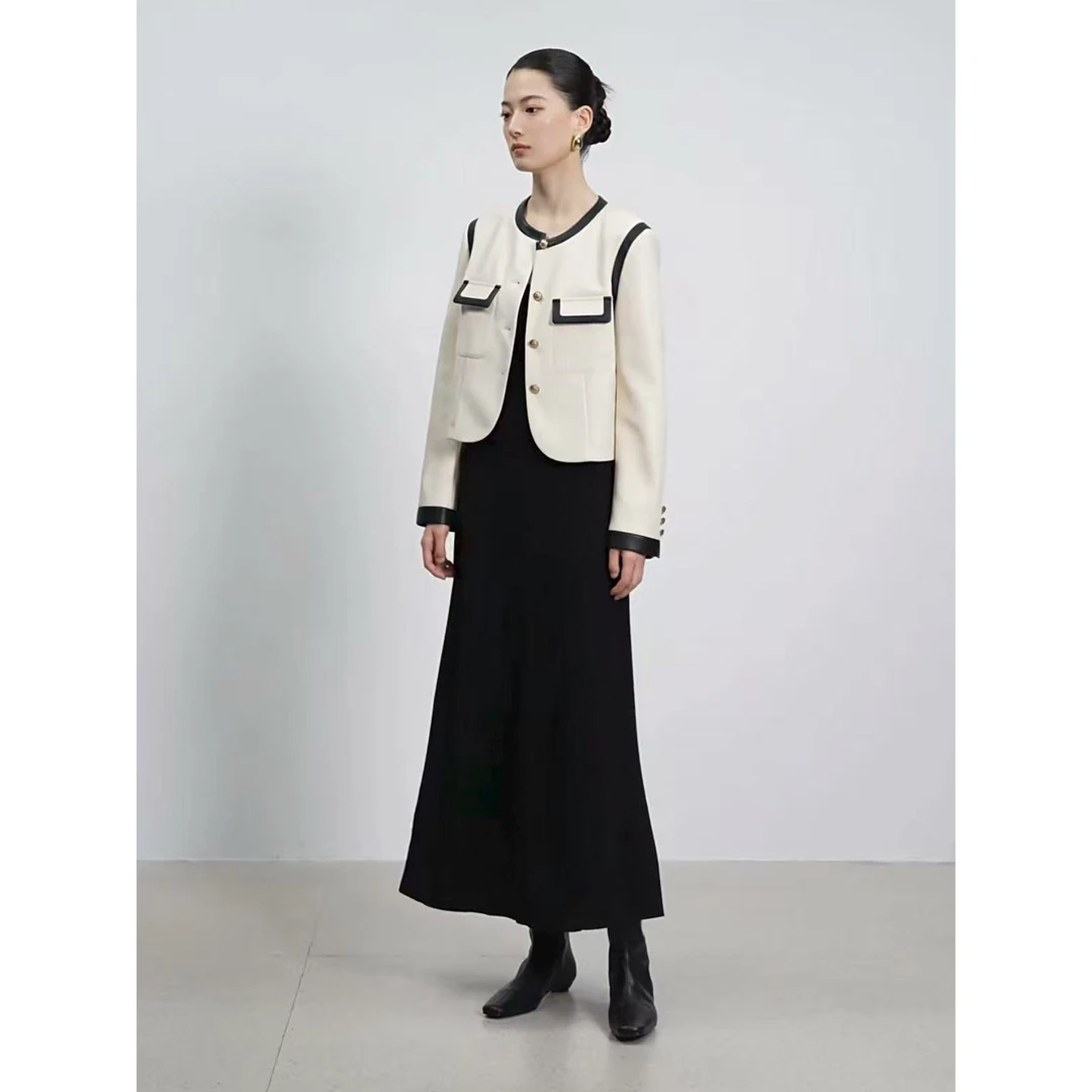 T113休闲女士时尚套装长袖女装春秋显瘦法式气质