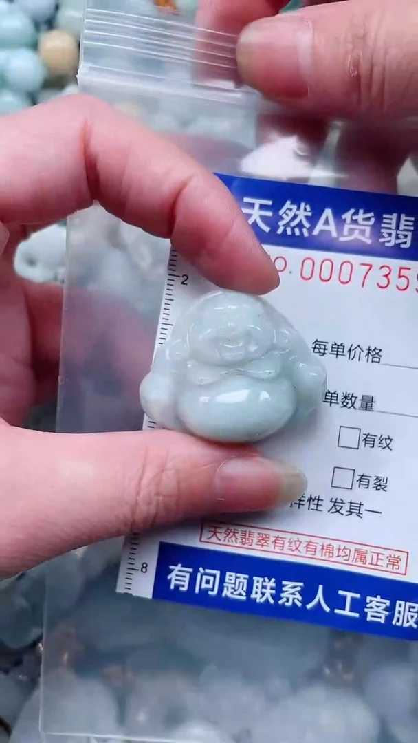 翡翠未镶嵌吊坠(不含链)1