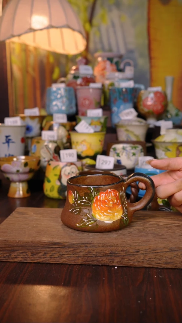 摆件泥垚手作 景德镇手工手绘器物