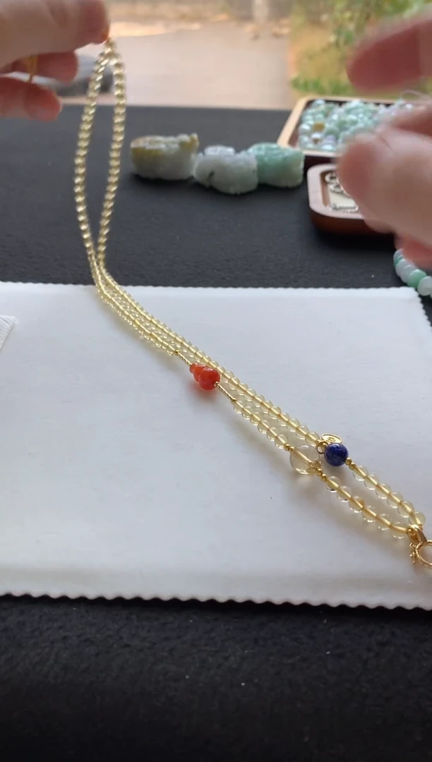 颈饰未镶嵌水晶水晶项链