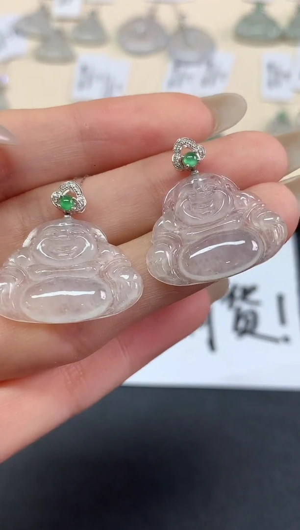 吊坠(不含链)18K金镶嵌翡翠吊坠(不含链)|980多样性发其一
