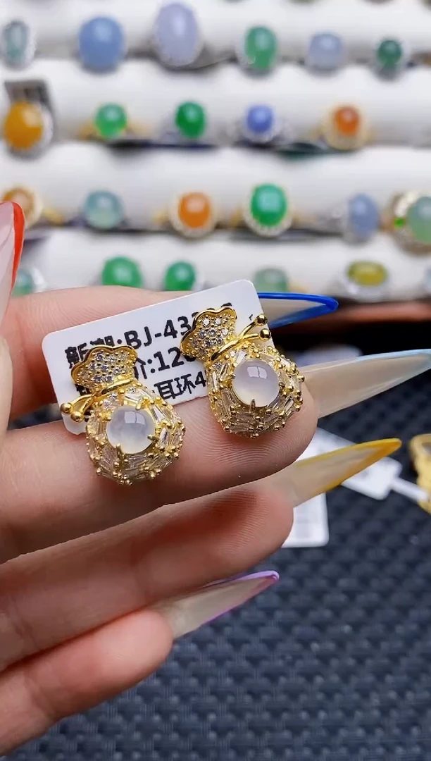 银S925镶嵌戒指翡翠1301