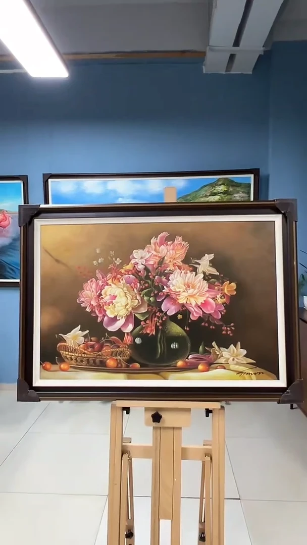 油画陶宗健-60*90-油画作品-花卉