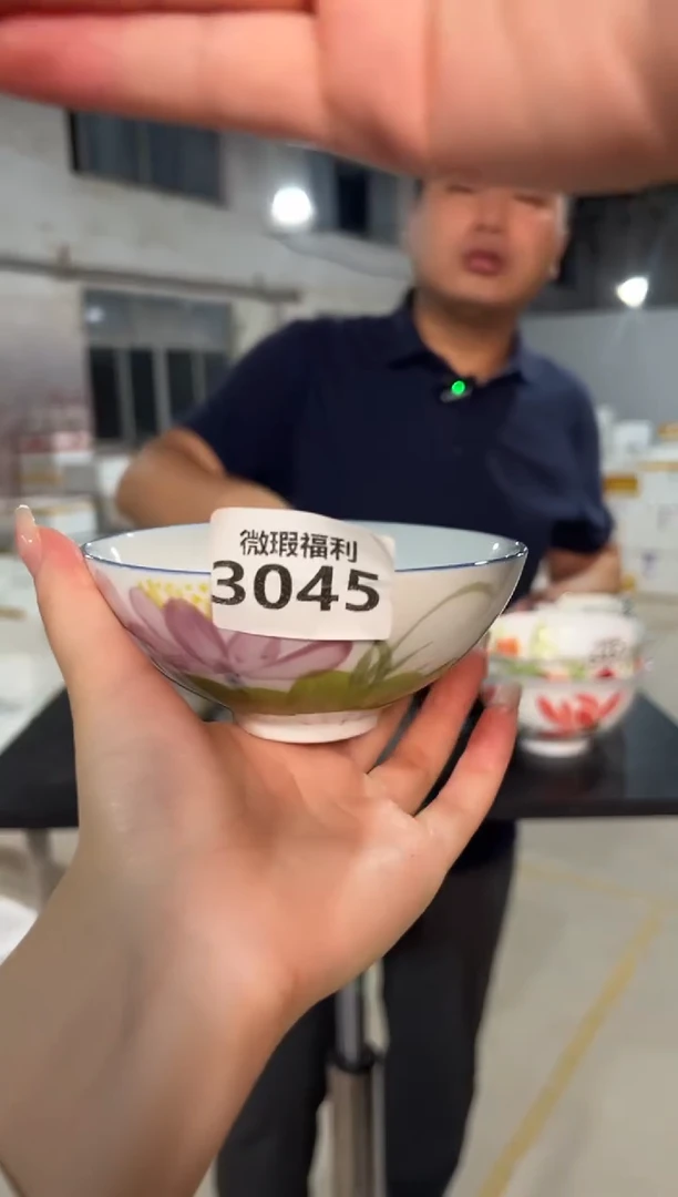 盘景德镇高温釉下手绘陶瓷