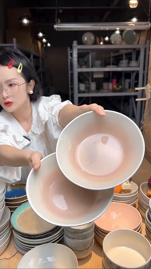 瓷192外贸尾货高温釉下彩陶瓷餐具默认微瑕