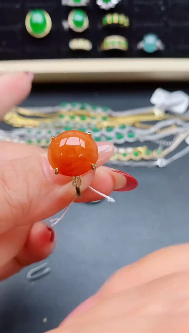 【闪购商品】翡翠戒指银S925镶嵌132132