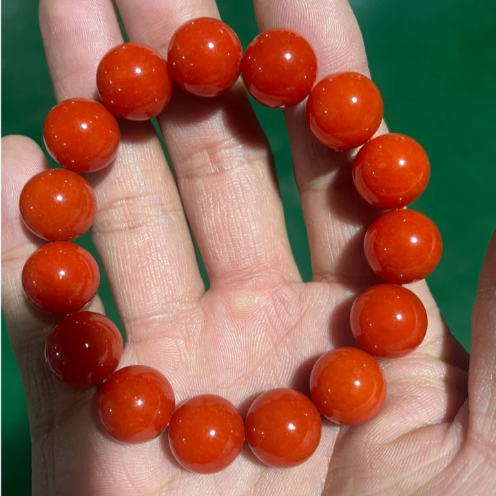 1340川料南红手串1.4 大小不一随机发