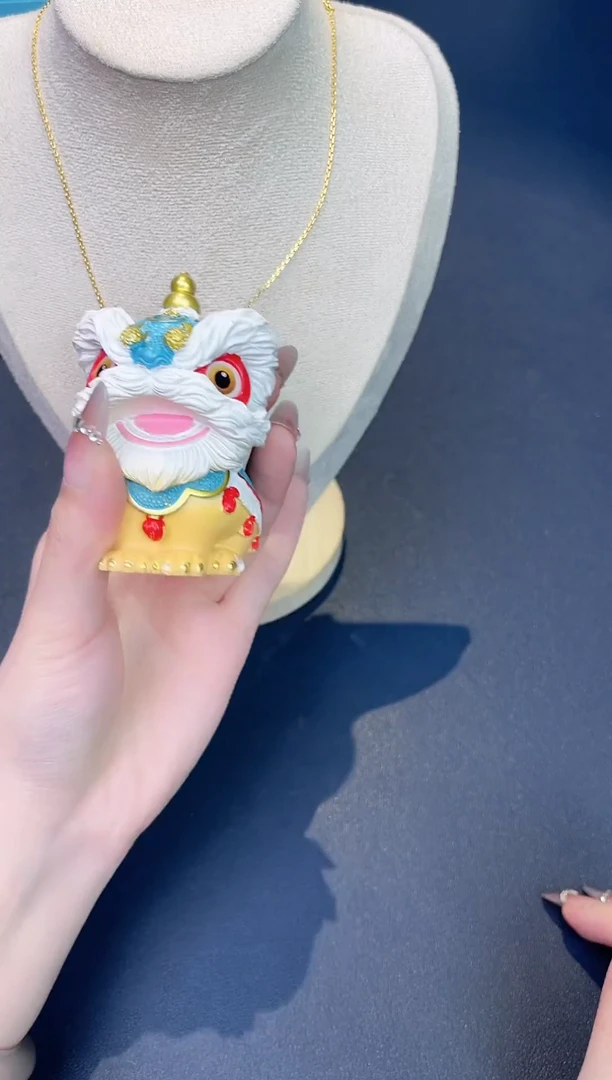 瓷片布布项链