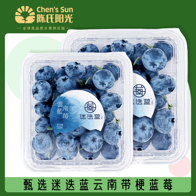 【陈氏阳光】甄选云南新鲜高山蓝莓15mm 顺丰包邮125g同城送云南省