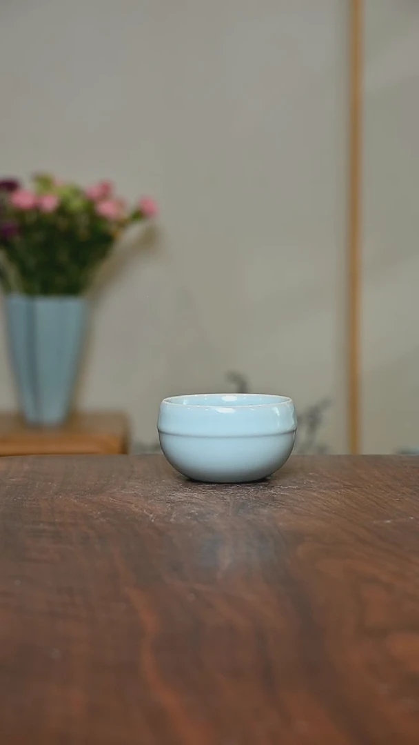 铃铛杯 天青 微瑕 朱晓辉款