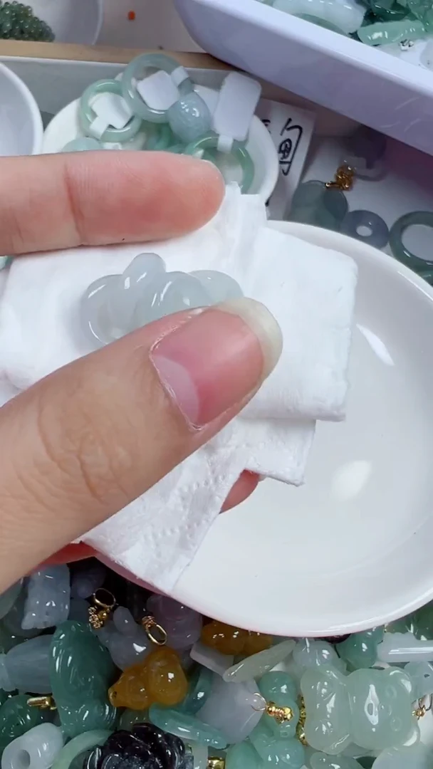 散珠翡翠535号链接，A货翡翠