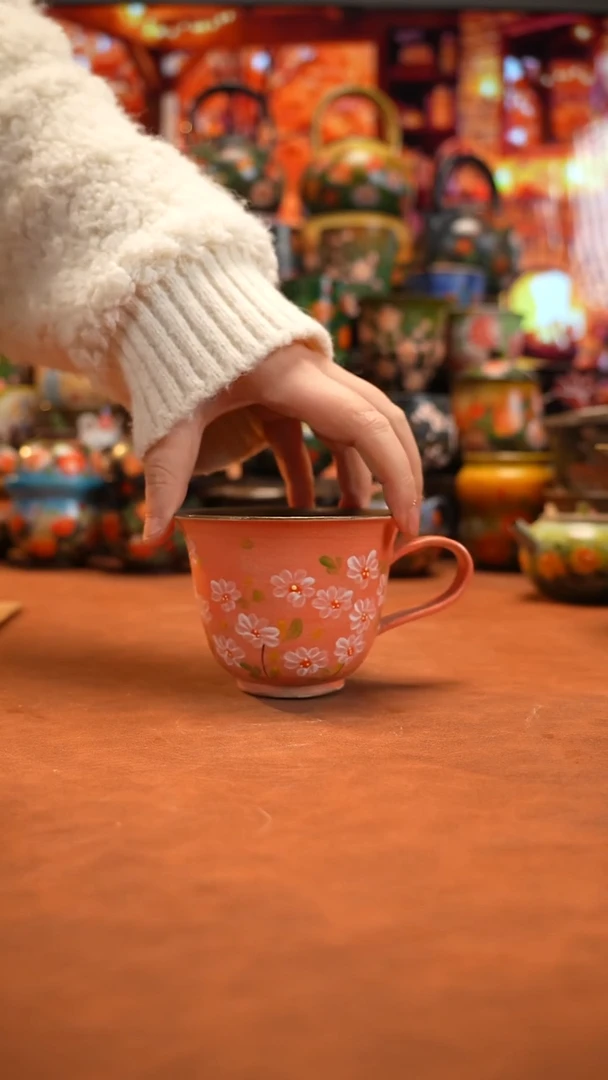 油画   釉下彩  杯子