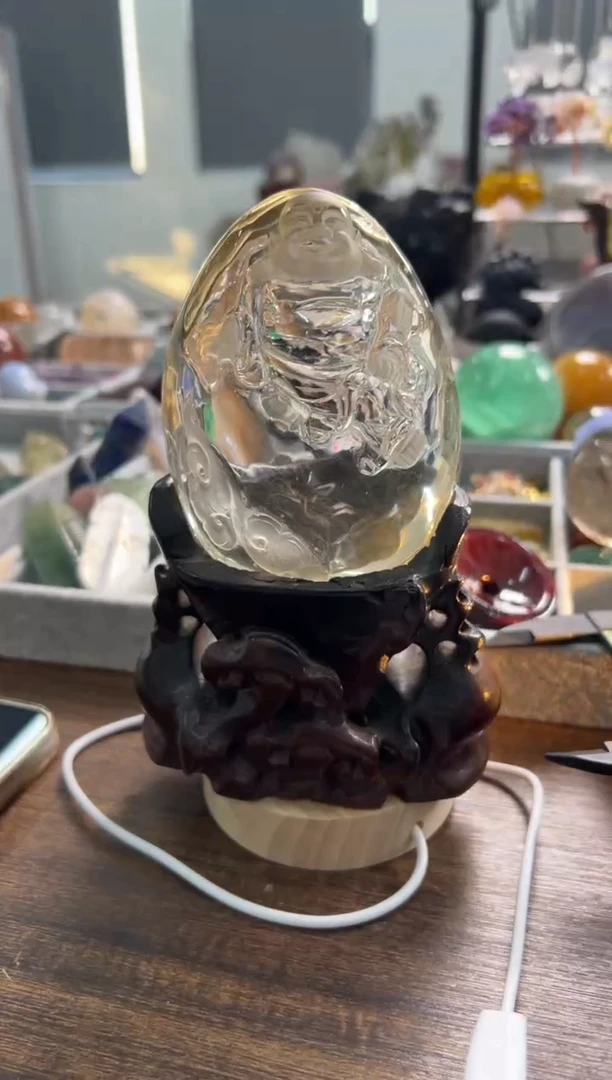 未镶嵌珠宝半成品水晶M406 约10.3cm