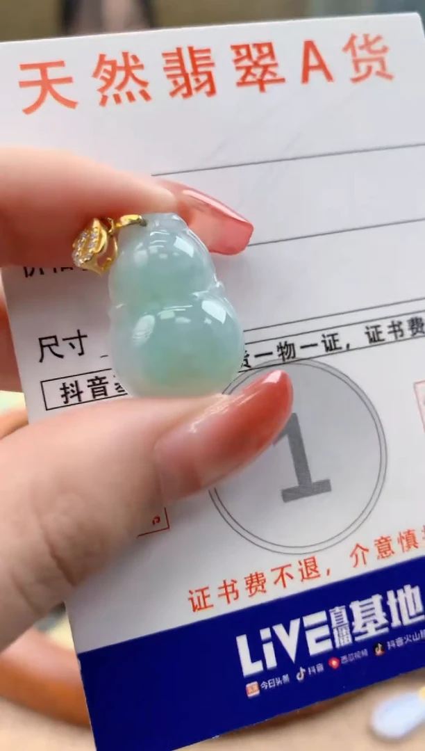 颈饰未镶嵌翡翠天然A货翡翠挂件