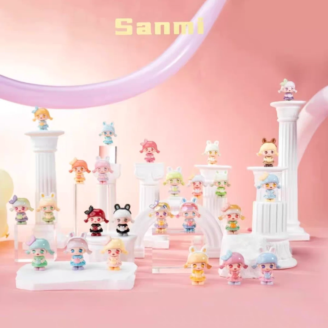 【拆盒】新款Sanmi三咪兔之梦想成真萌粒盲盒现货带编号可爱