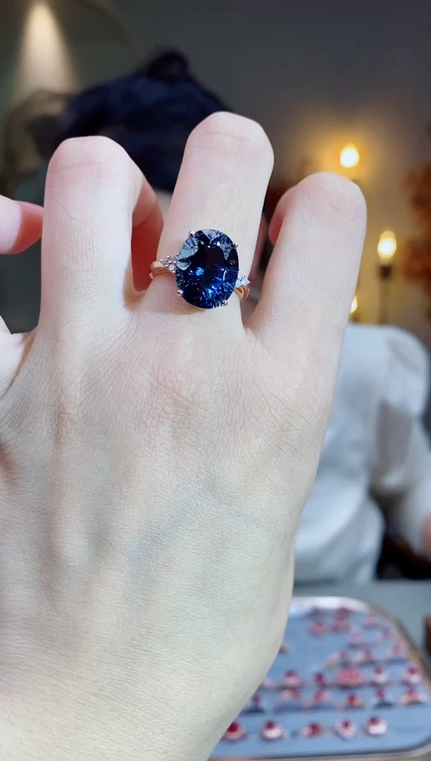 银S925镶嵌托帕石手饰手饰