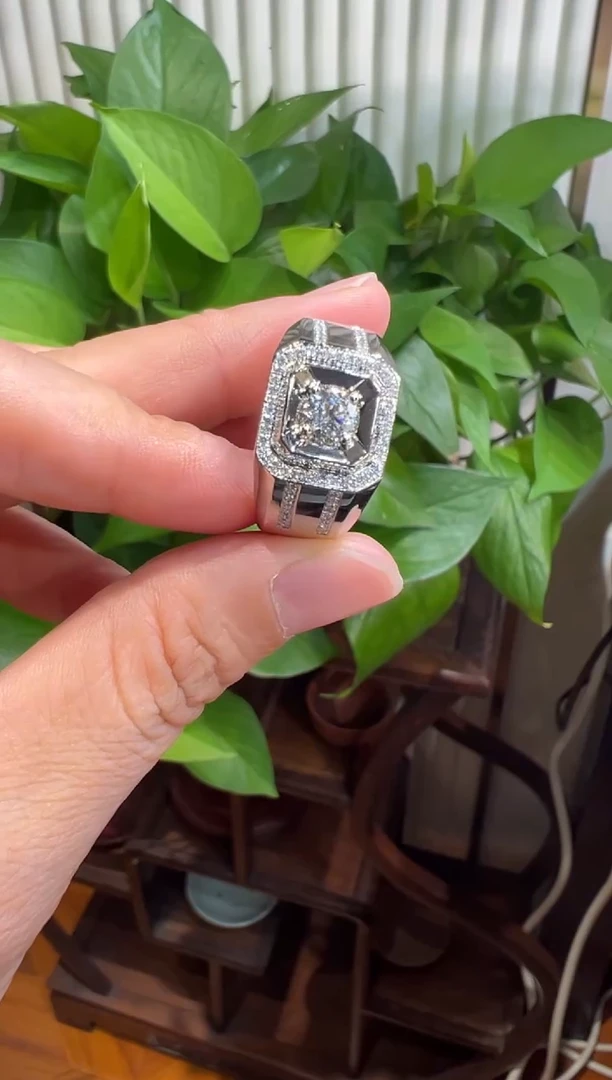 戒指/指环铂Pt950镶嵌钻石戒指