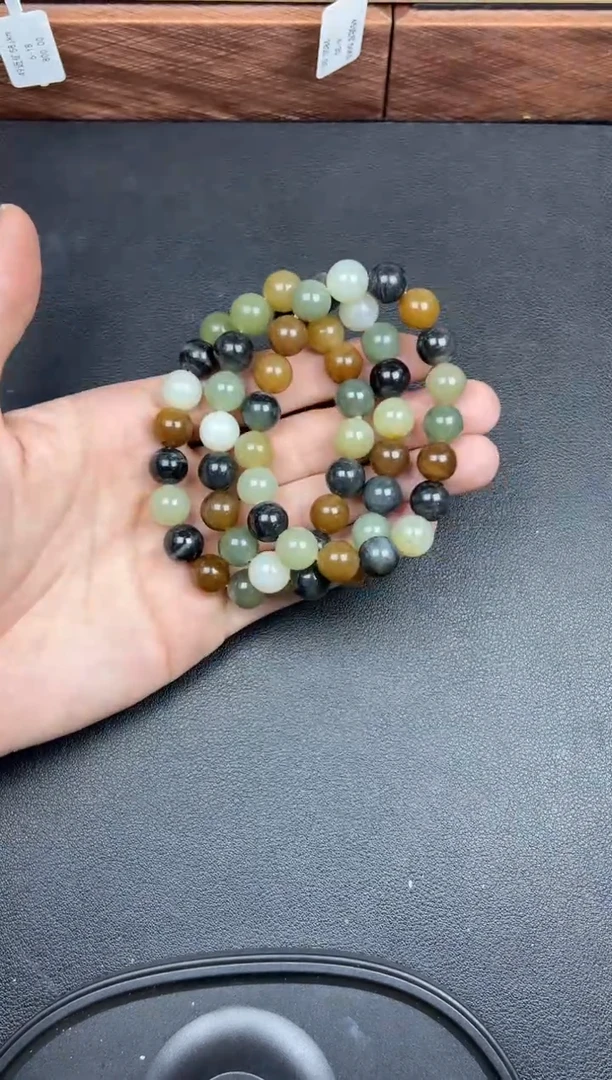 未镶嵌手串和田玉若羌微色差卡10手串多样性发货拍一发其一