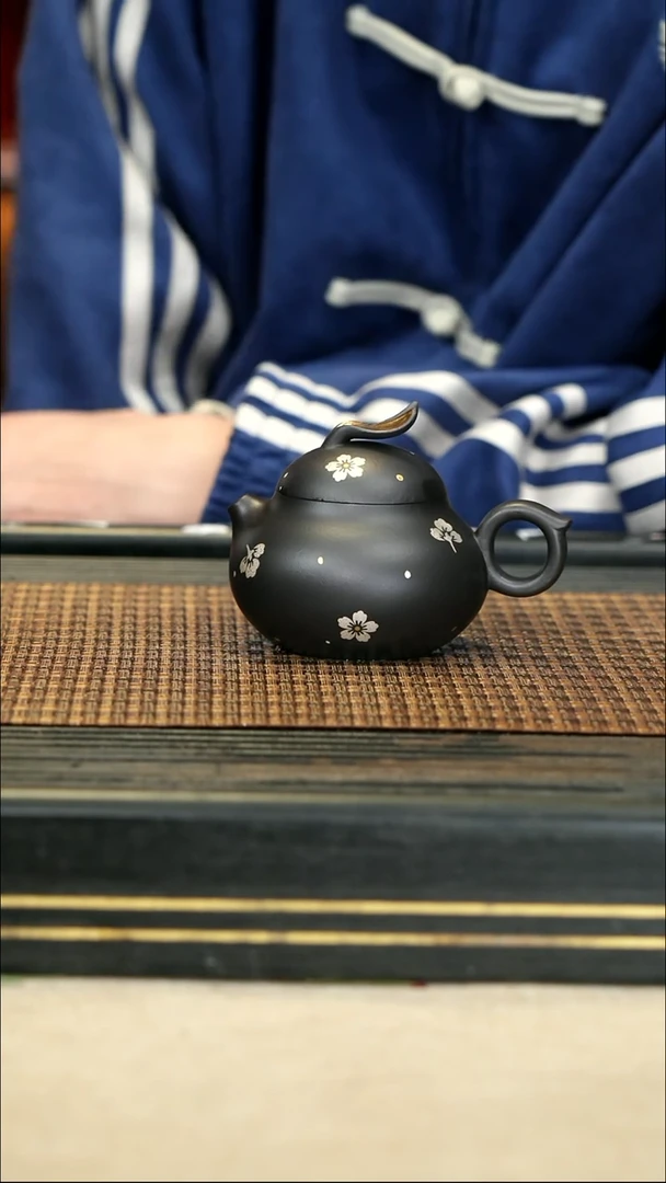 【闪购商品】紫砂茶壶42文旦 黑料