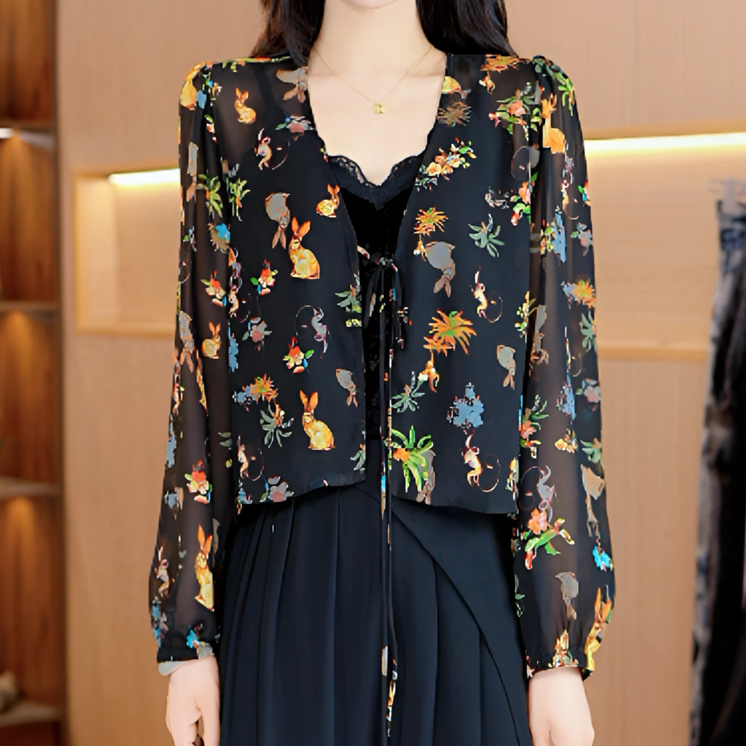 5889-21【玉兔外套】新款女士上衣小衫