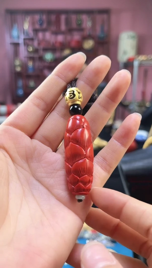 非遗 雕漆路路通 带证 荷花