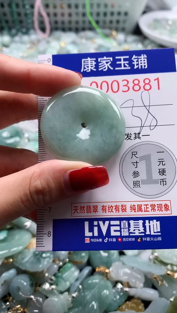 翡翠未镶嵌吊坠(不含链)3881