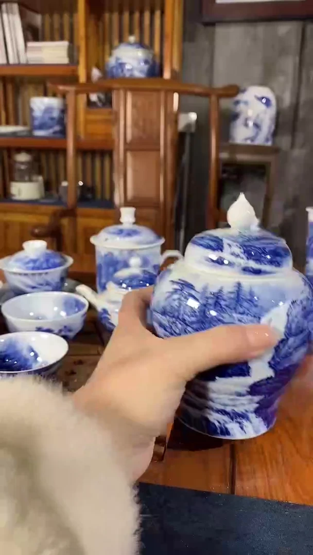 瓷王祖京将军罐茶叶罐