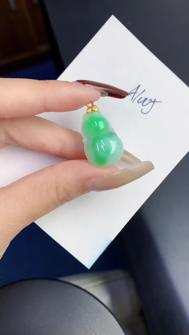 【闪购商品】翡翠颈饰18K金镶嵌000000000