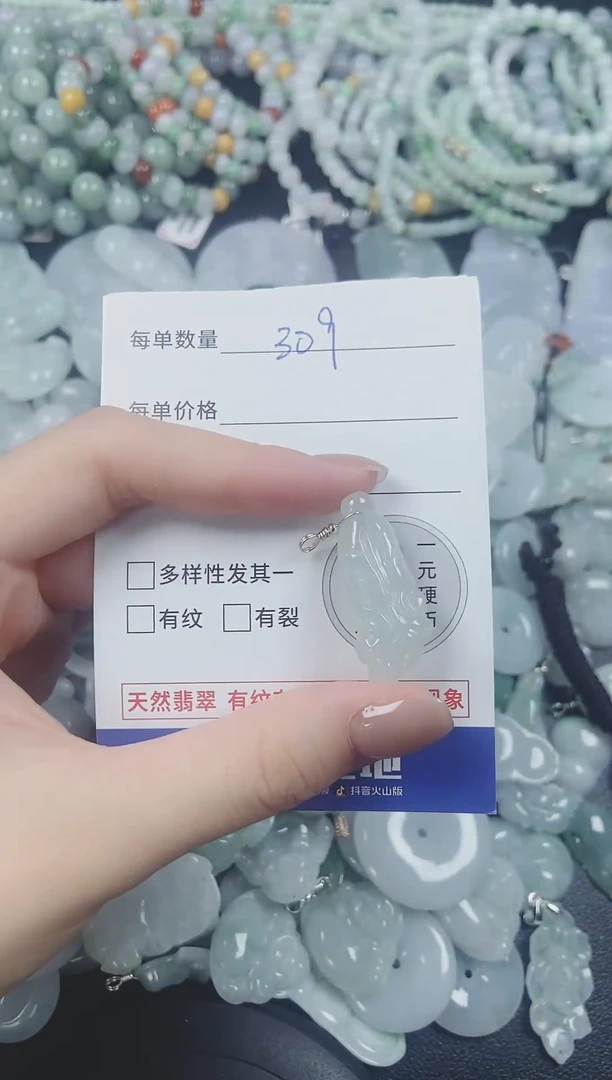 翡翠未镶嵌颈饰060