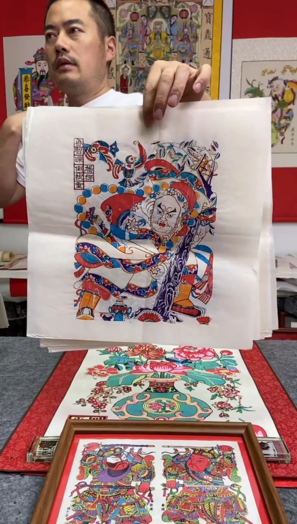 景*收藏年历12福水浒人物手工制作精品