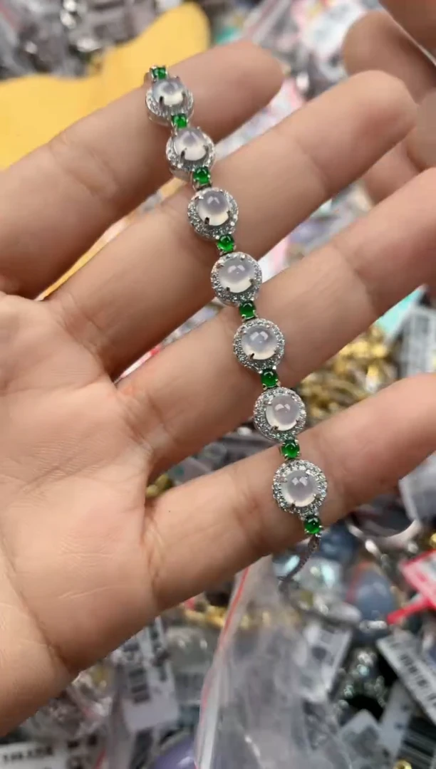 银S925镶嵌戒指翡翠333----2