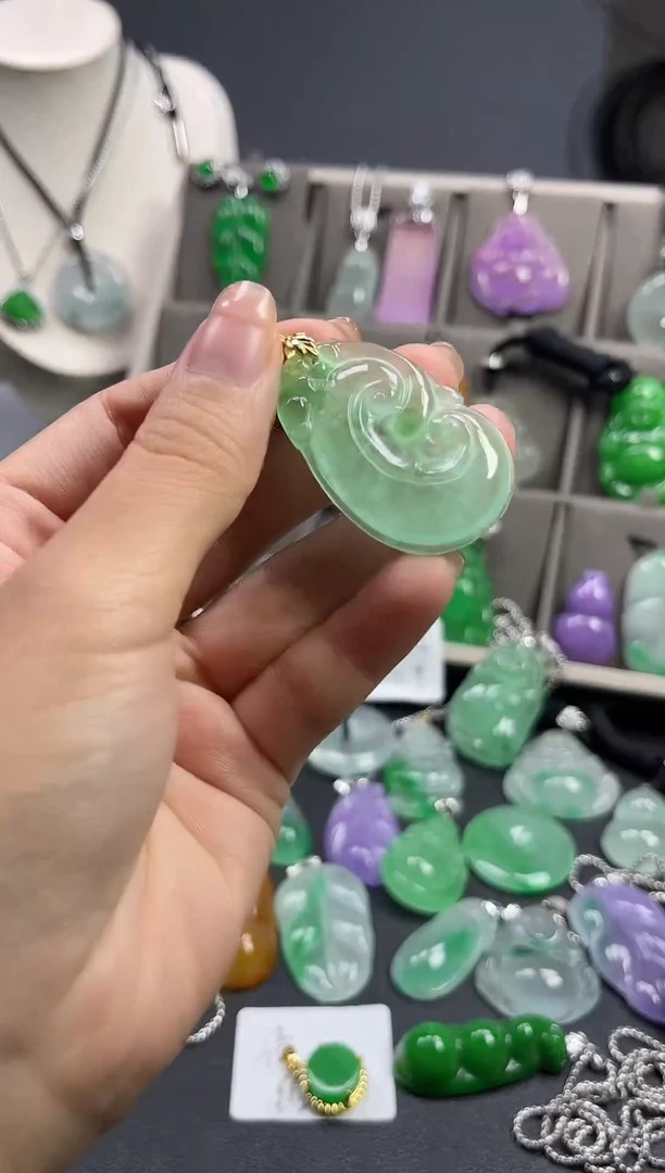 颈饰未镶嵌翡翠  所见即所得 一图一物